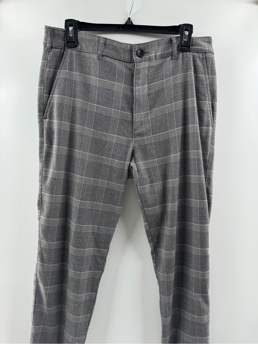Hollister Epic Flex Skinny Chino Pants Men’s 32x32 Gray Plaid - Picture 3 of 8